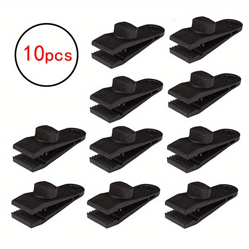 10pcs Tent Clips for Outdoor Camping Tent Awnings Caravan Temporary Shelters