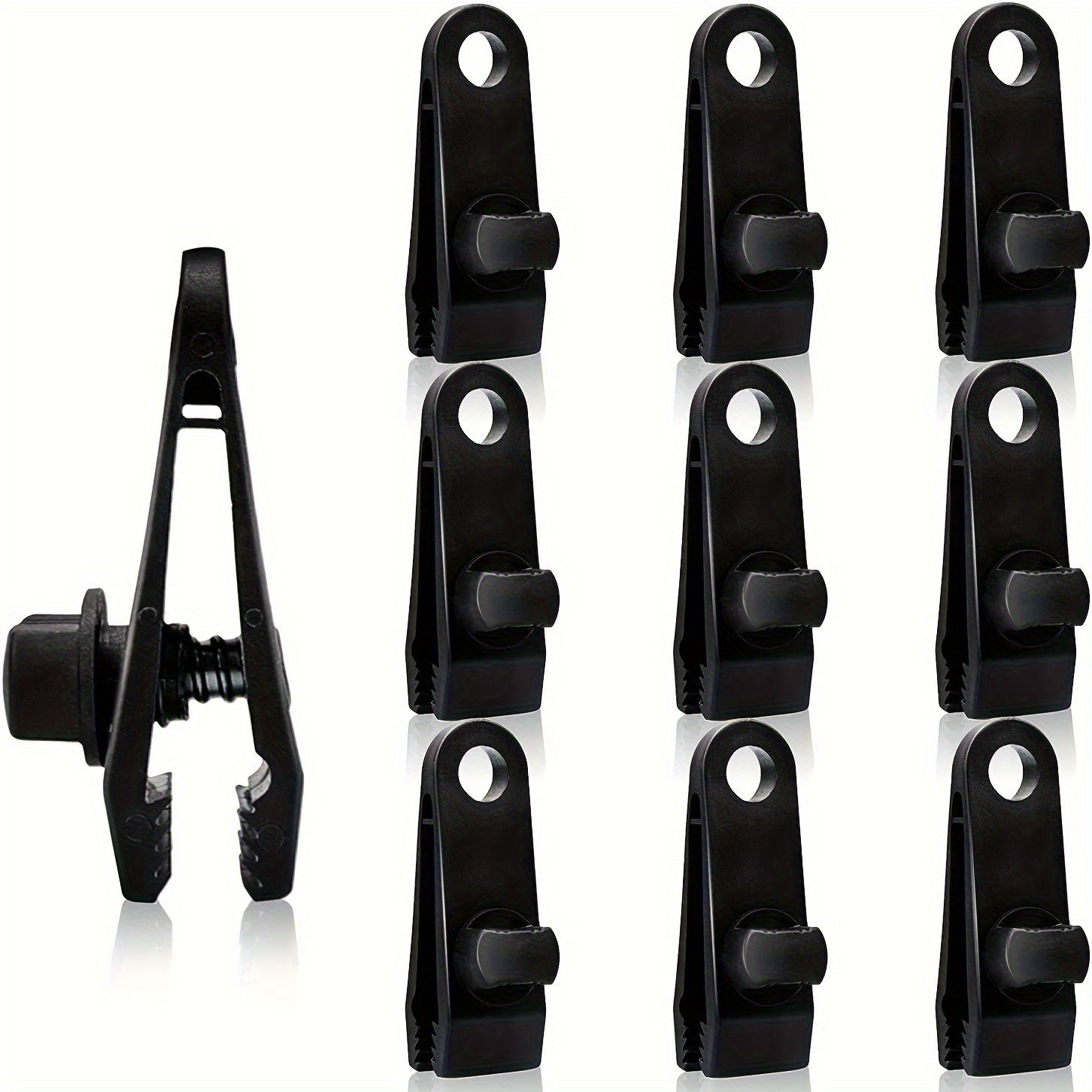 10pcs Tent Clips for Outdoor Camping Tent Awnings Caravan Temporary Shelters