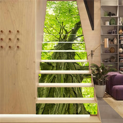 13pcs Tree Stair Sticker Self adhesive Home Decoration