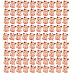 Resin Mini Christmas Deer Embellishments for Hair Bows - 20/50/100pcs