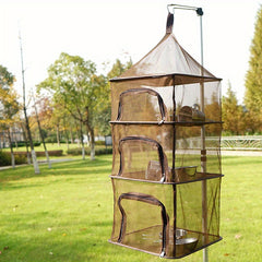 CLS Outdoor Folding Drying Net Basket for Camping and Home