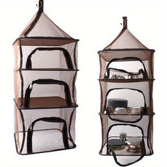 CLS Outdoor Folding Drying Net Basket for Camping and Home