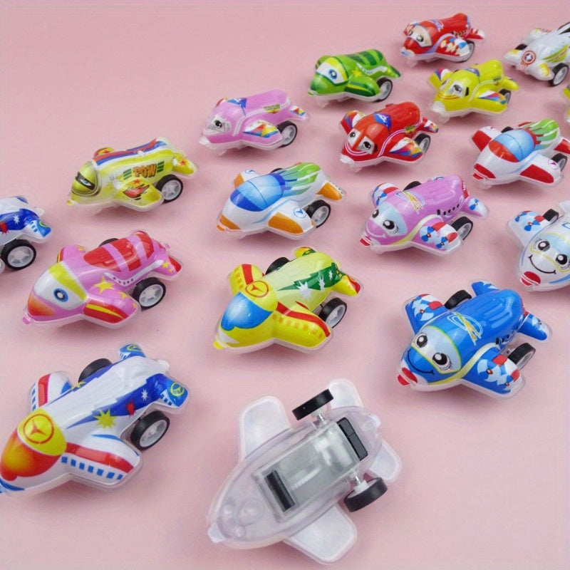Colorful Rebound Planes Small Cars Candy Toys