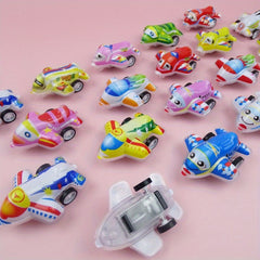 Colorful Rebound Planes Small Cars Candy Toys