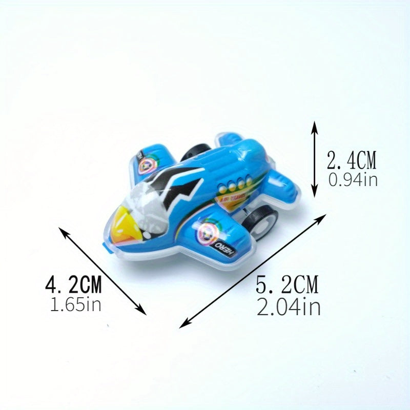 Colorful Rebound Planes Small Cars Candy Toys