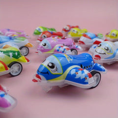 Colorful Rebound Planes Small Cars Candy Toys