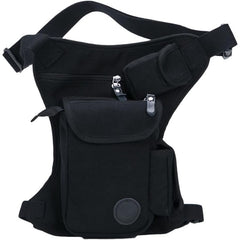 Canvas Waist Pack With Adjustable Leg Straps Thigh Bag For Sports