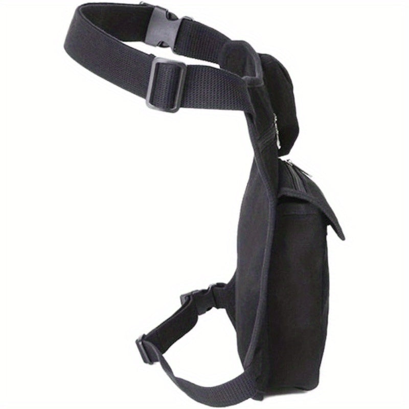 Canvas Waist Pack With Adjustable Leg Straps Thigh Bag For Sports