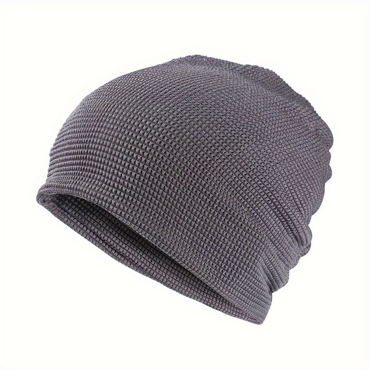 Breathable Hood Solid Beanies Dual Purpose High Elastic Hat