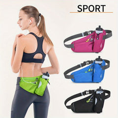 Waterproof Sports Waistpack for Running Cycling - Zipper Fitness Waist Bag