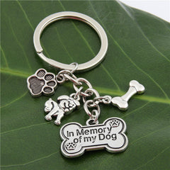 1pc Dog Pet Keychain Cartoon Key Chain Keyring Pendant