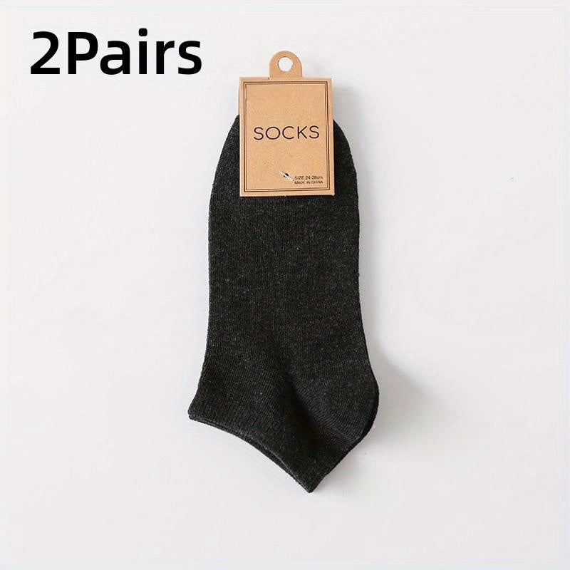Men's Ankle Socks Solid Cotton Sports Sweat Absorbing Anti Odor Multicolor