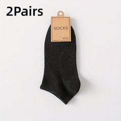 Men's Ankle Socks Solid Cotton Sports Sweat Absorbing Anti Odor Multicolor