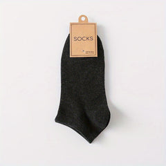 Men's Ankle Socks Solid Cotton Sports Sweat Absorbing Anti Odor Multicolor