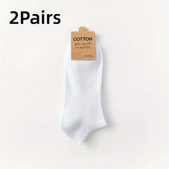 Men's Ankle Socks Solid Cotton Sports Sweat Absorbing Anti Odor Multicolor