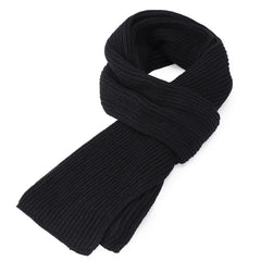 Men's Solid Knit Scarf Thick Warm Winter Neckwear