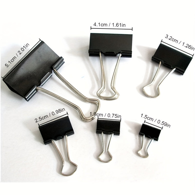12 Pcs Box Large Binder Clips Big Paper Clamps Clips Office Supplies