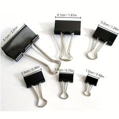 12 Pcs Box Large Binder Clips Big Paper Clamps Clips Office Supplies