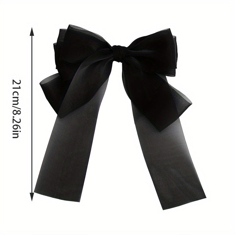 Vintage Bow Spring Hair Clip Headwear