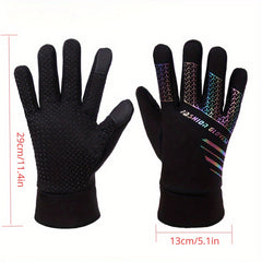 Winter Cycling Gloves Coldproof Windproof Warm Touch Screen One Size