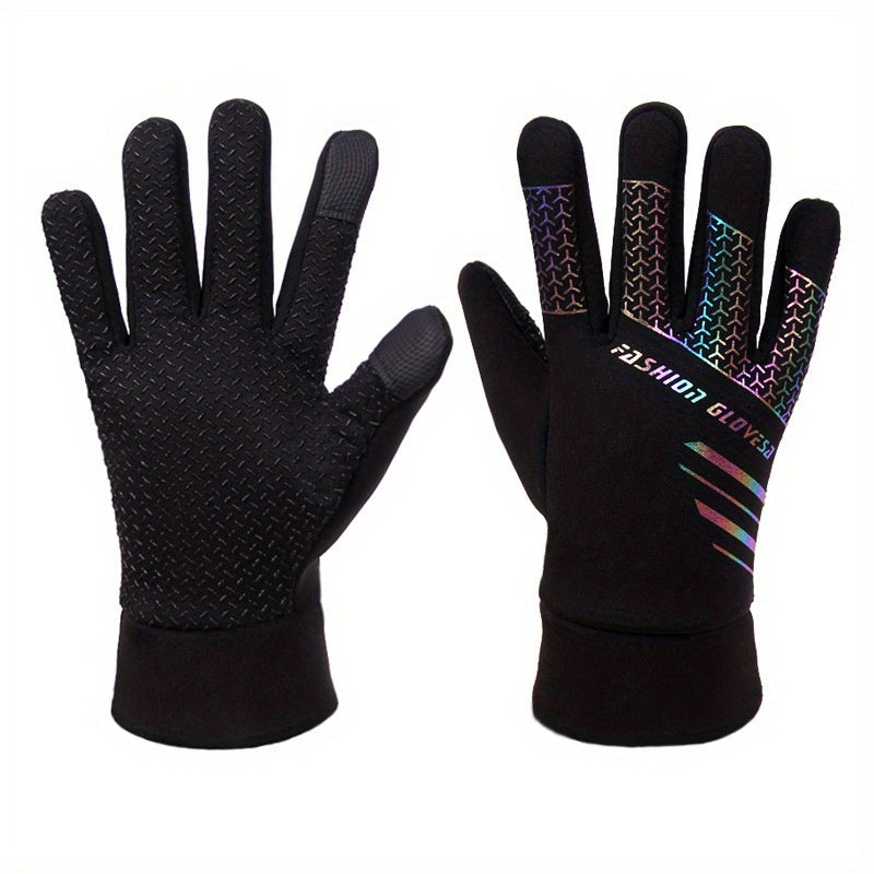 Winter Cycling Gloves Coldproof Windproof Warm Touch Screen One Size