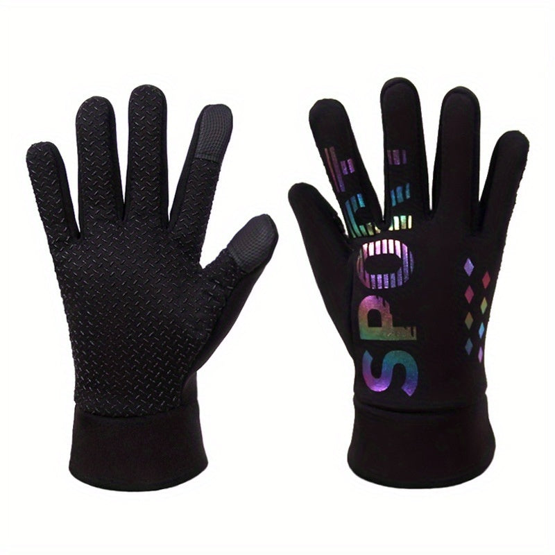 Winter Cycling Gloves Coldproof Windproof Warm Touch Screen One Size