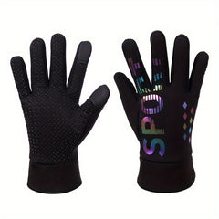 Winter Cycling Gloves Coldproof Windproof Warm Touch Screen One Size