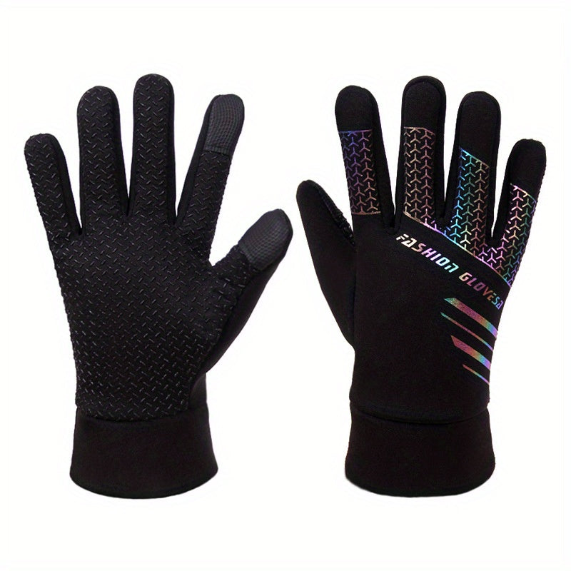 Winter Cycling Gloves Coldproof Windproof Warm Touch Screen One Size