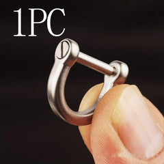 Stainless Steel D-shaped Carabiner for Climbing Camping Hiking