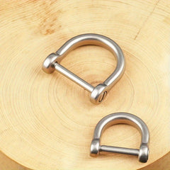 Stainless Steel D-shaped Carabiner for Climbing Camping Hiking