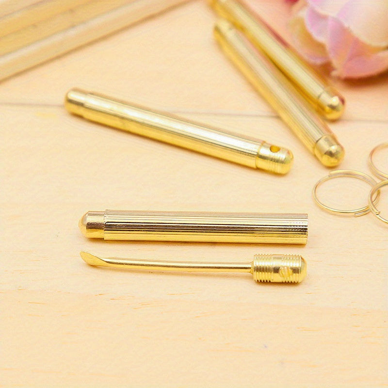 Ear Spoon Keychain Pendant Metal Ear Spoon Keyring