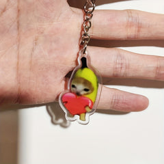 Funny Meme Acrylic Keychain Pendant Backpack Ornament Accessories