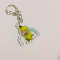 Funny Meme Acrylic Keychain Pendant Backpack Ornament Accessories