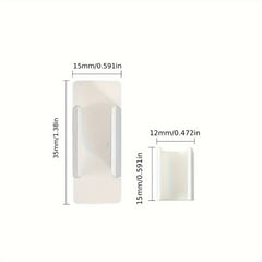 10pcs Adhesive Pen Holder Clip Stick On Board Organizer