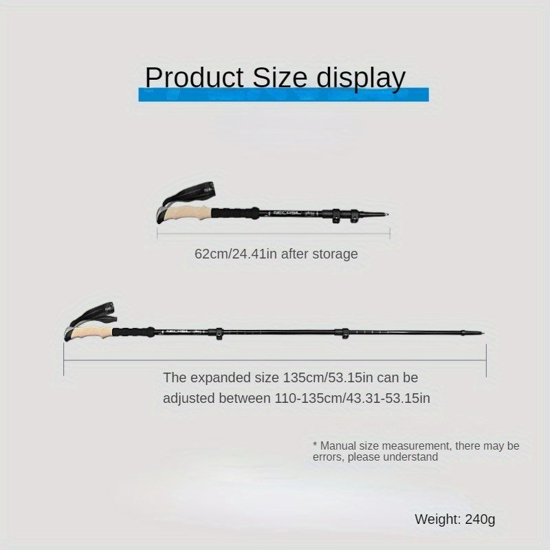 Xinxing Aluminum Three-section Telescopic Climbing Stick
