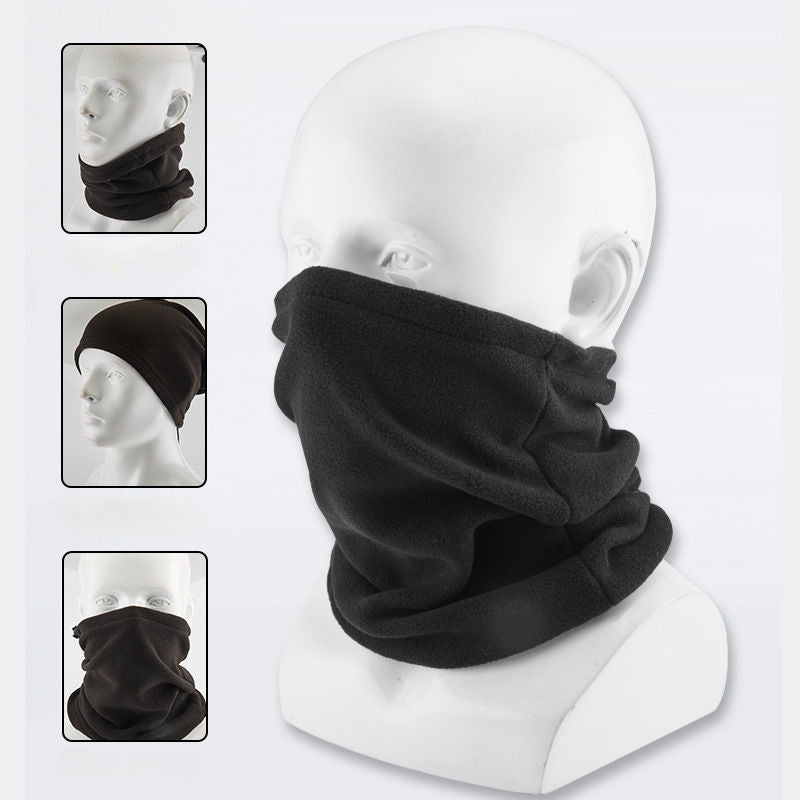 Winter Polar Fleece Mask Scarf Windproof Neck Cover Face Mask