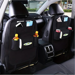 5pcs Felt Car Storage Bag Car Seat Back Hanging Organizer Car Accessories
