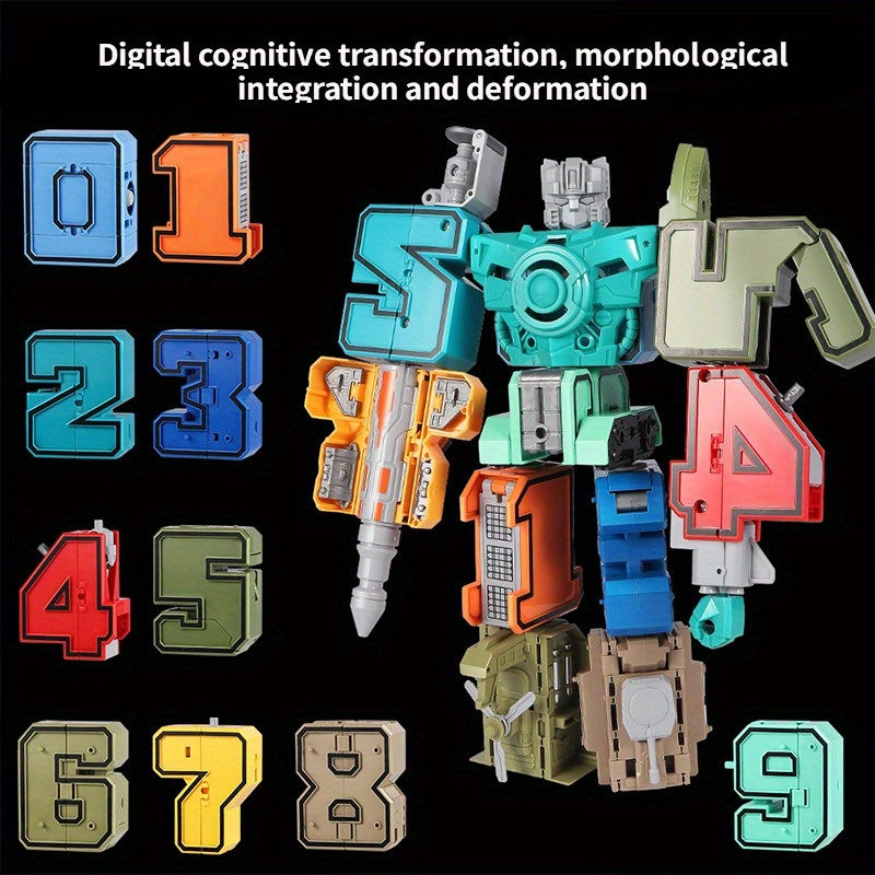 Digital Robot Toy Puzzle Assembly Combination Christmas Gift
