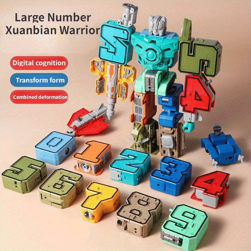 Digital Robot Toy Puzzle Assembly Combination Christmas Gift