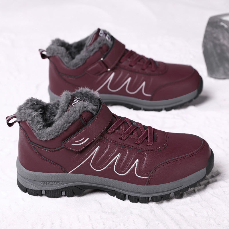 Women's Non Slip Snow Sneakers Warm Hiking Shoes