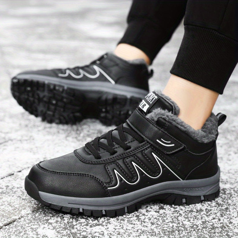 Women's Non Slip Snow Sneakers Warm Hiking Shoes