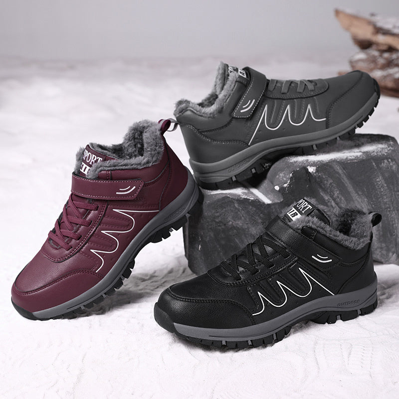 Women's Non Slip Snow Sneakers Warm Hiking Shoes