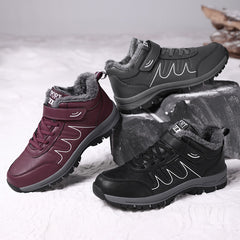 Women's Non Slip Snow Sneakers Warm Hiking Shoes