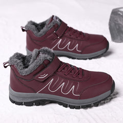 Women's Non Slip Snow Sneakers Warm Hiking Shoes