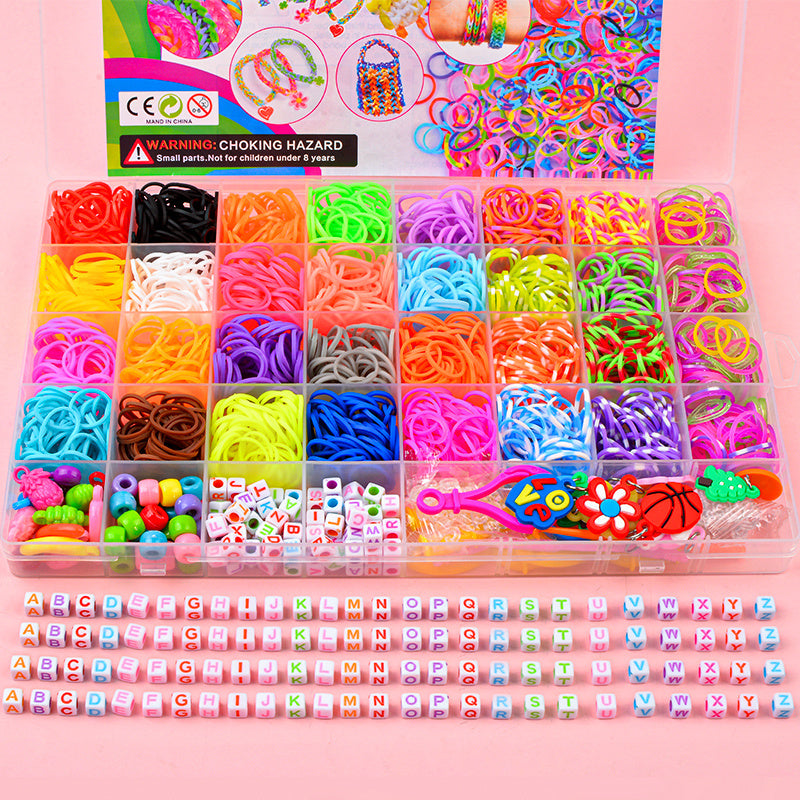 40 Grids Rubber Band Toy Knitting Bracelet Making Machine