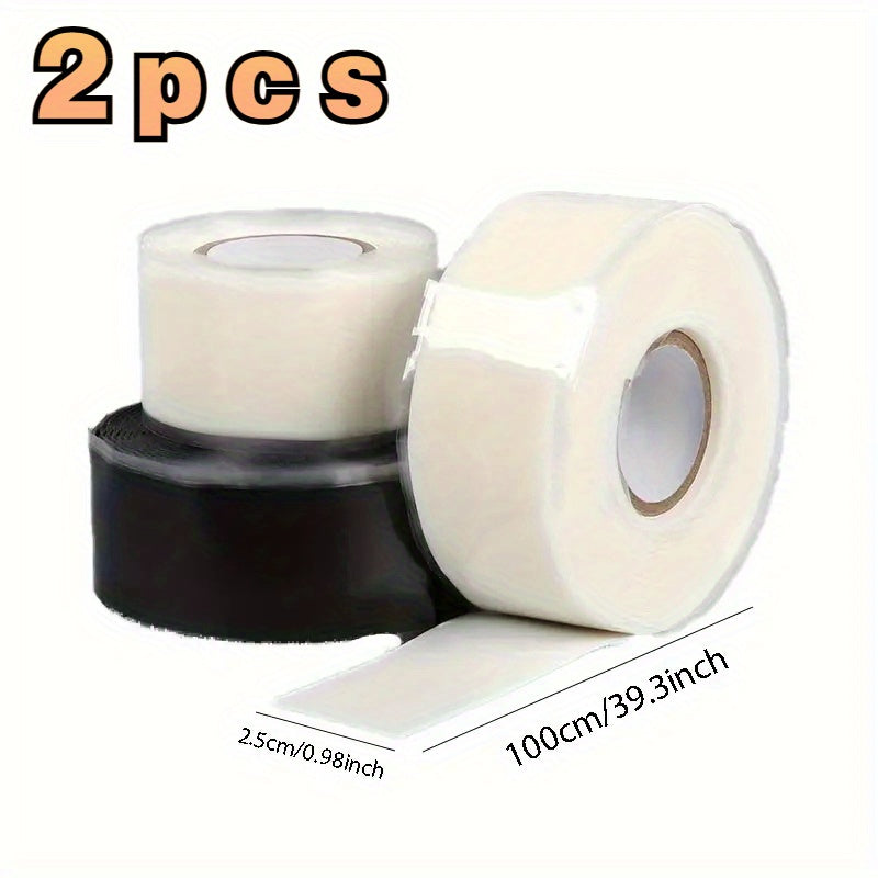 2 Rolls Silicone Tape Pipe Leak Repair Tape Waterproof