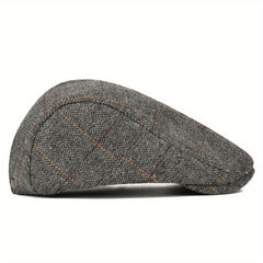Herringbone Beret Cabbie Beret Hat for Men