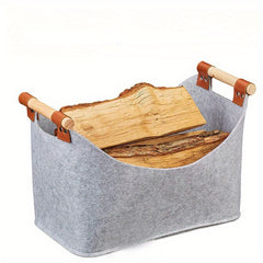 Creative Felt Tote Bag Clothes Storage Basket Desk Organizer Room Decor