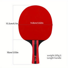Table Tennis Racket Set with 2 Rackets & 3 Balls