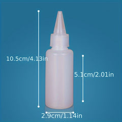 10pcs 10ml 20ml Semi Transparent Dispensing Bottles with Scale Marking